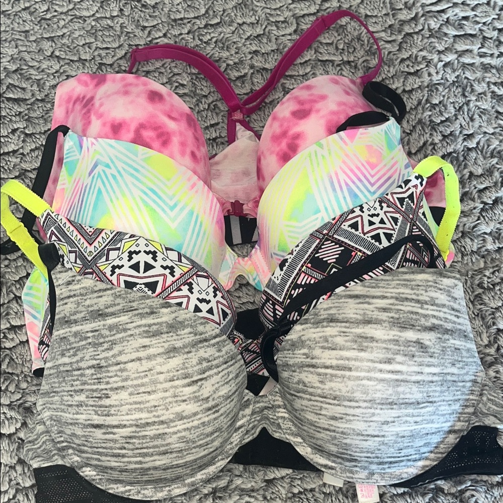 PINK Victoria's Secret Multicolor Bra Collection